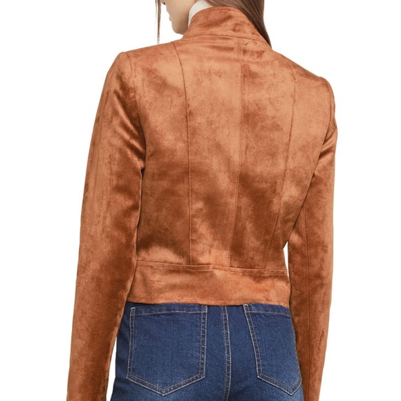 NWT BCBG MAXAZARIA Hansen Faux Suede Jacket - Picture 2 of 7